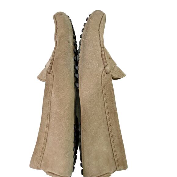 Tod's Gommino Suede Driving Loafers in Light Tobacco Sz EU 36.5 - Picture 7 of 9